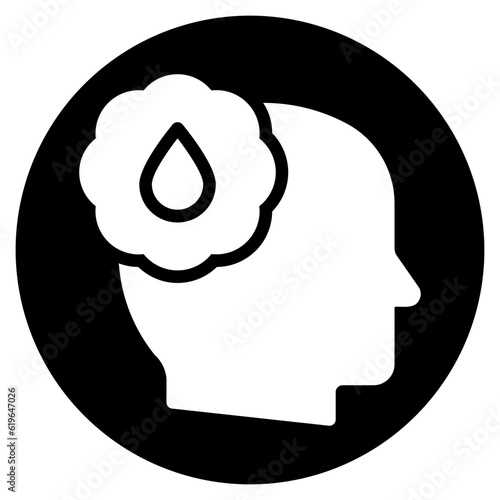 thirst glyph icon
