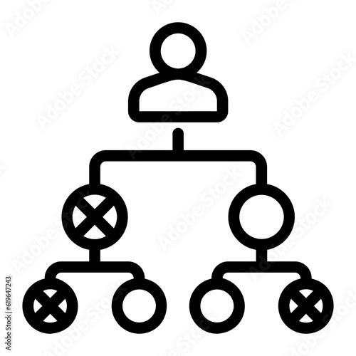 family tree line icon