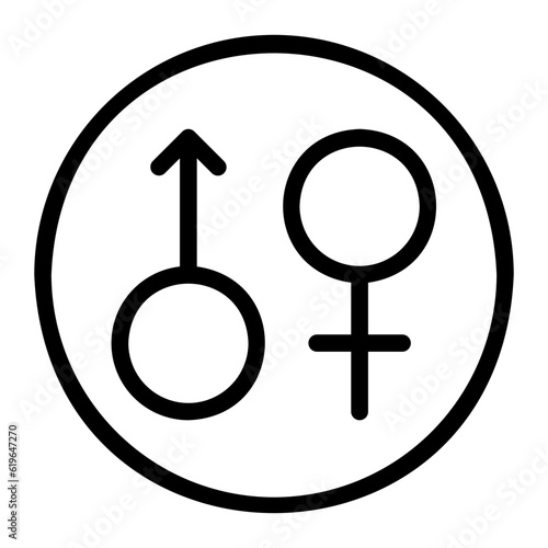 erectile dysfunction line icon
