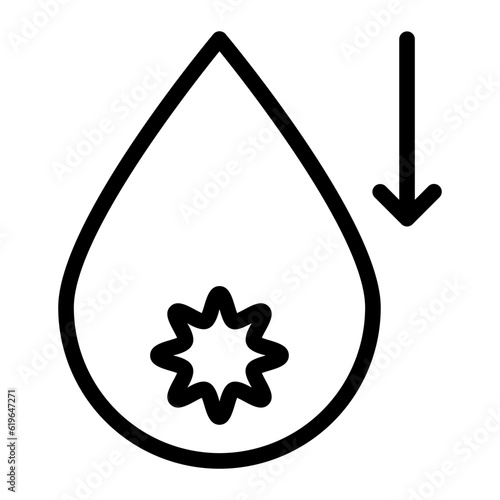 hypoglycemia line icon