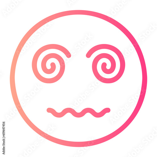 Dizziness gradient icon