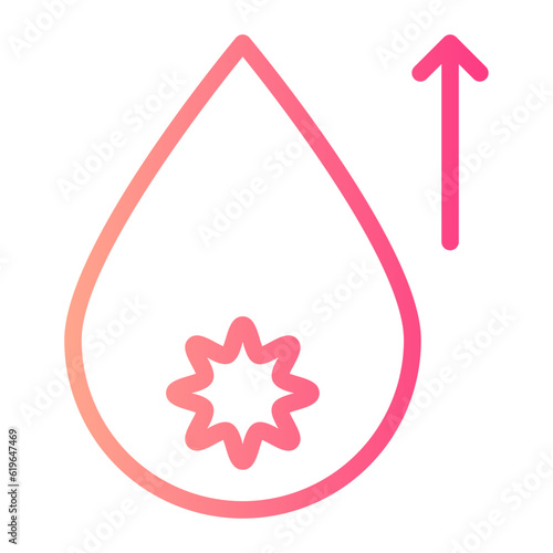 hyperglycemia gradient icon