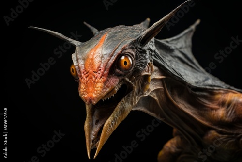 Close-Up of Pteranodon, Natural light, Generative AI