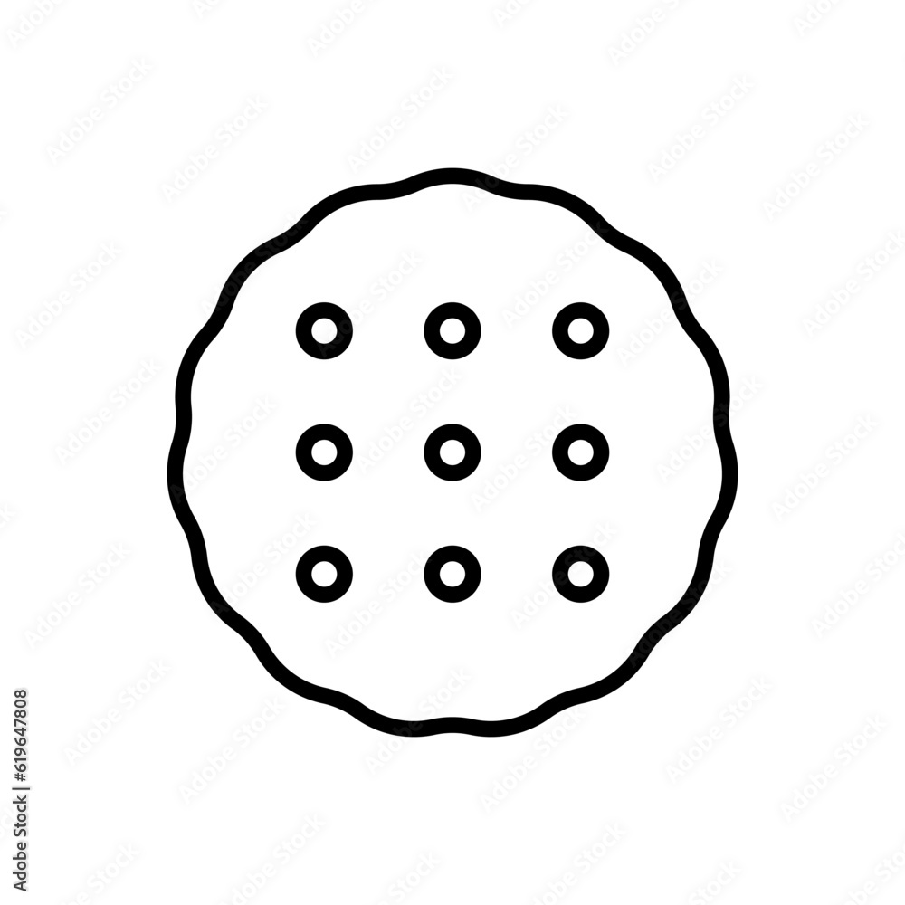 Biscuit cracker icon vector design templates simple and modern Biscuit cracker icon vector design templates simple and modern