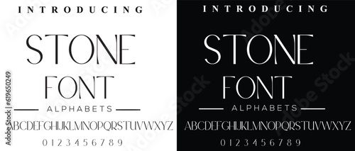 Minimal urban font. Sports minimal tech font letter set. Typography with dot regular and number. minimalist style fonts set. vector illustration