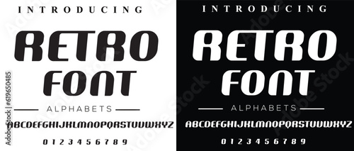 Minimal urban font. Sports minimal tech font letter set. Typography with dot regular and number. minimalist style fonts set. vector illustration