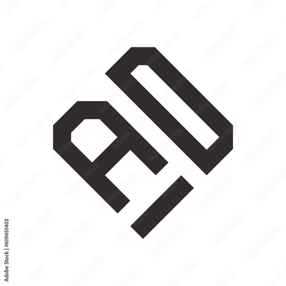MONOGRAM TILE LOGO IN THE FORM OF THE LETTERS “A” AND “D MONOGRAM TILE LOGO IN THE FORM OF THE LETTERS “A” AND “D