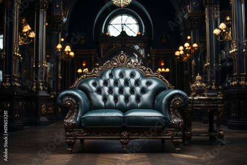 chester sofa in a luxurious european palace