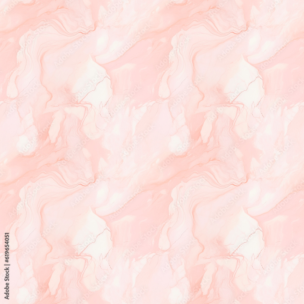 Fototapeta premium Illustration, AI generation. marble background, pastel colors, view from above. seamless pattern.