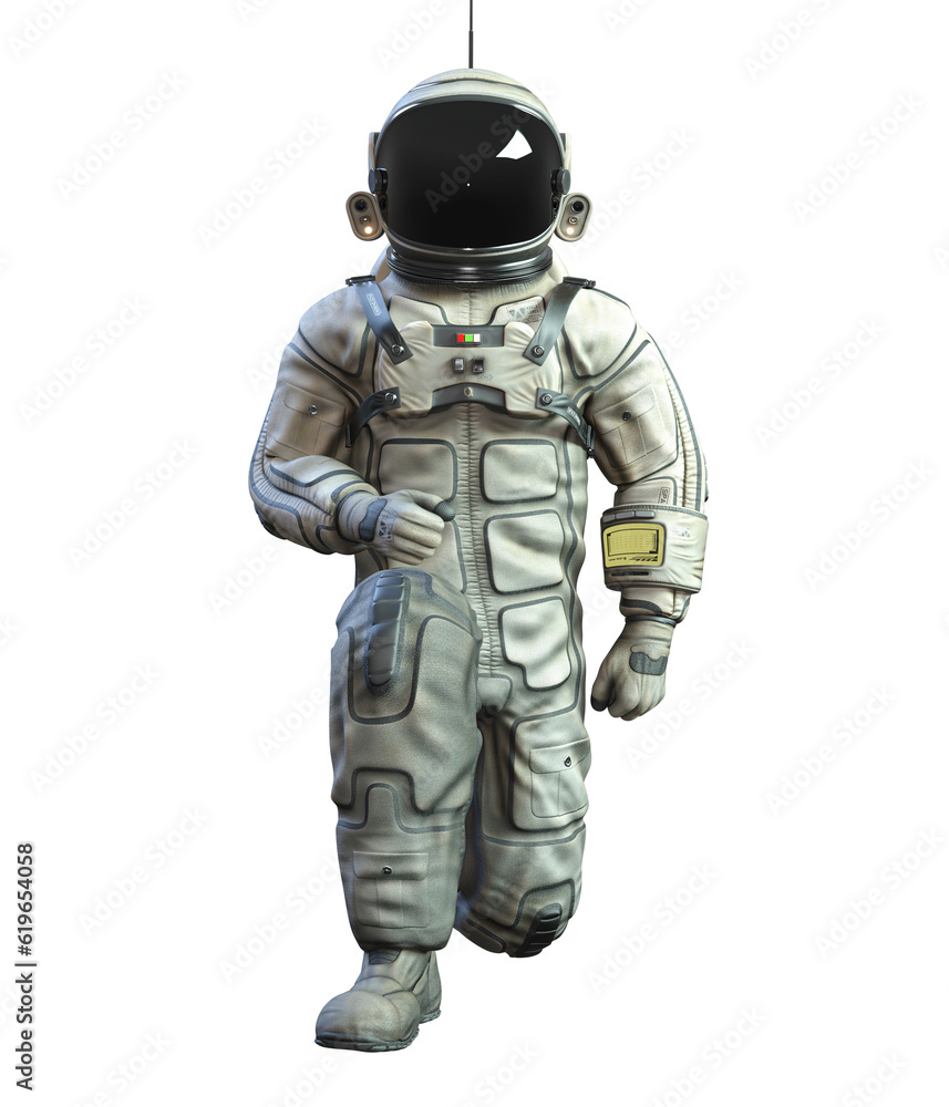 Astronaut on transparent background, 3d render Astronaut on transparent background, 3d render