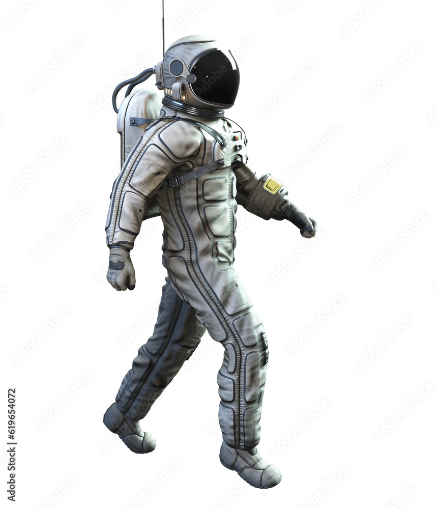 Astronaut on transparent background, 3d render Astronaut on transparent background, 3d render