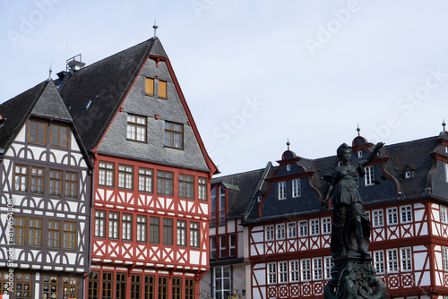 05.05.2022 Frankfurt, Germany. Old traditional buildings in Frankfurt, Germany in a summer. Frankfurt am Main, Germany altstadt.