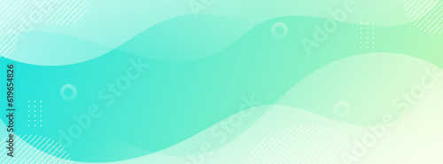 banner background. colorful, bright green wave effect gradation , abstract eps 10