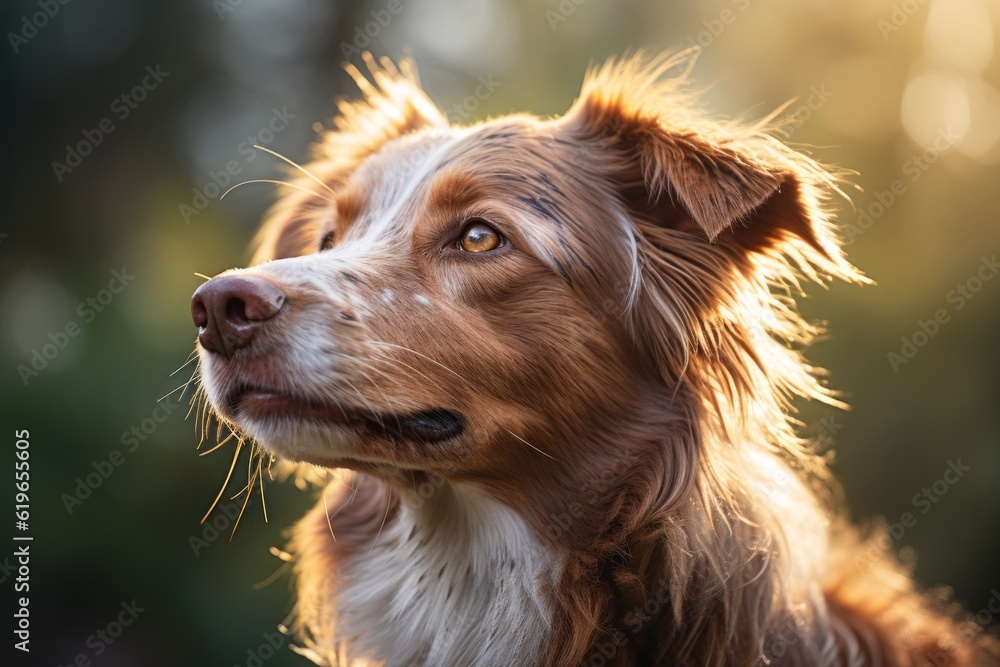 Photograph Of Dog Natural Lights, Generative AI