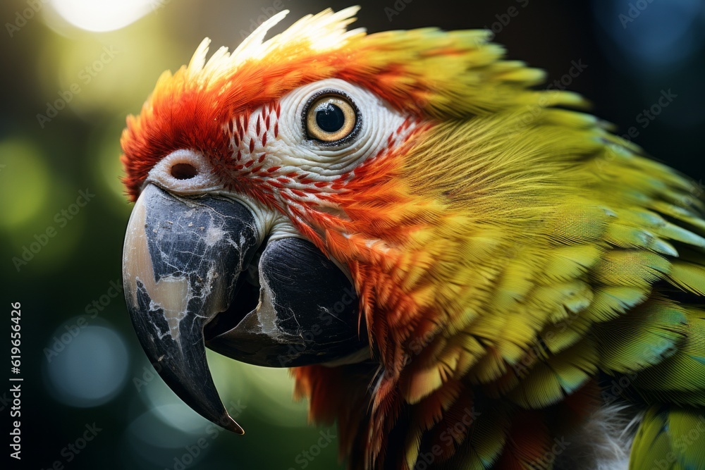 Photograph Of Parrot Natural Light, Generative AI