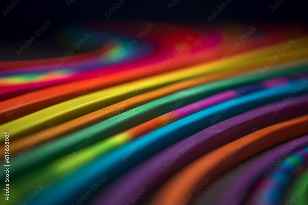 Abstract rainbow light poles colorful line Abstract rainbow light poles colorful line