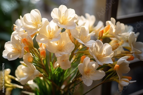 Photograph Of Freesia Natural Light  Generative AI