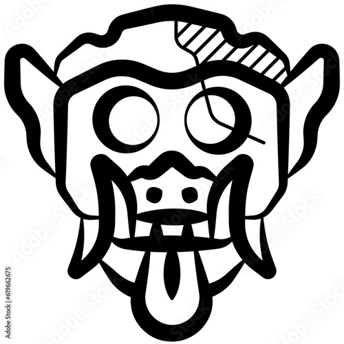 Barong Mask Icon photo