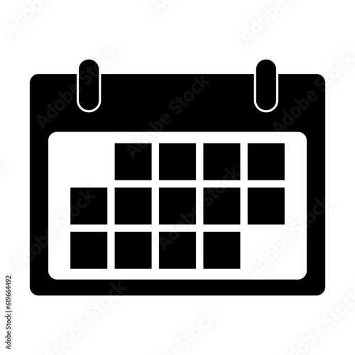 Calendar vector Icon in flat style isolated on grey background. For your web site design, logo, app, UI. Vector illustration