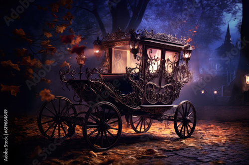 Spooky Carriage created with Generative AI technology