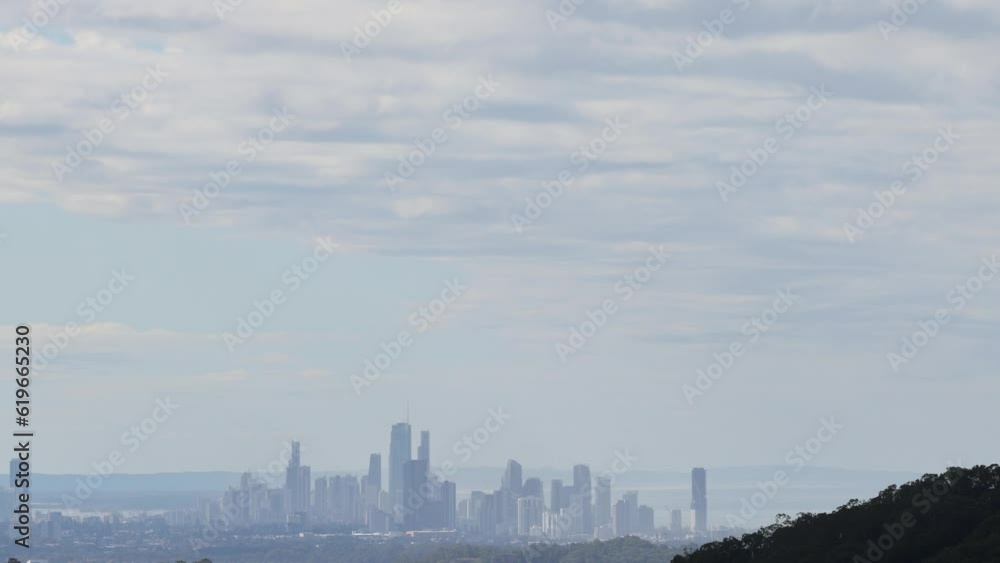 Time-Lapse View of Surfers Paradise Skyline