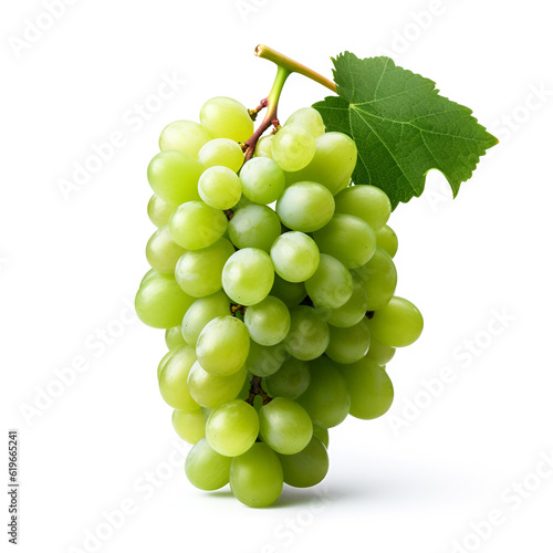 Grapes fruits with leaves