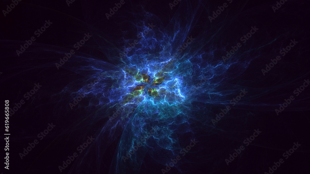 3D rendering abstract fractal light background 3D rendering abstract fractal light background