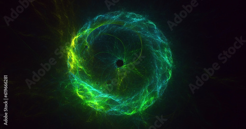3D rendering abstract fractal light background