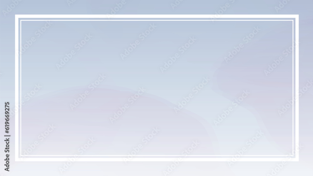 Fototapeta premium 微睡みの中のようなグラデーション背景フレームイラスト