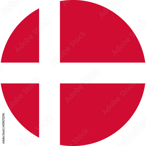 round Danish flag of Denmark (ID: 619670296)