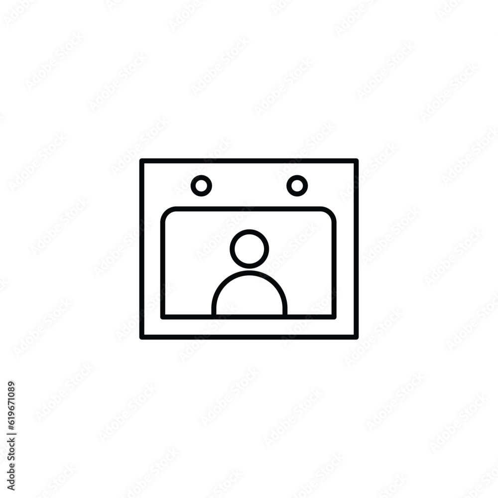 date of birth line icon. Element of human resources signs with name for mobile concept and web apps. Thin line date of birth line icon can be used for web and mobile on white background date of birth line icon. Element of human resources signs with name for mobile concept and web apps. Thin line date of birth line icon can be used for web and mobile on white background