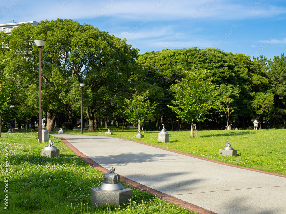 緑あふれる辰巳の森緑道公園 清々しい!