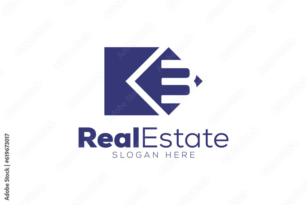 Letter k 3 Real Estate logo design vector template Letter k 3 Real Estate logo design vector template