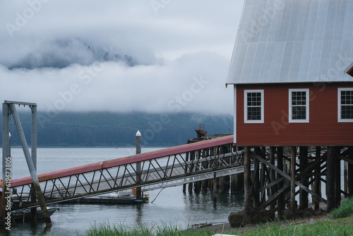 Konstfotografi Old cannery in Hoonah, Icy Strait Point Alaska for canning fresh Fish and now se