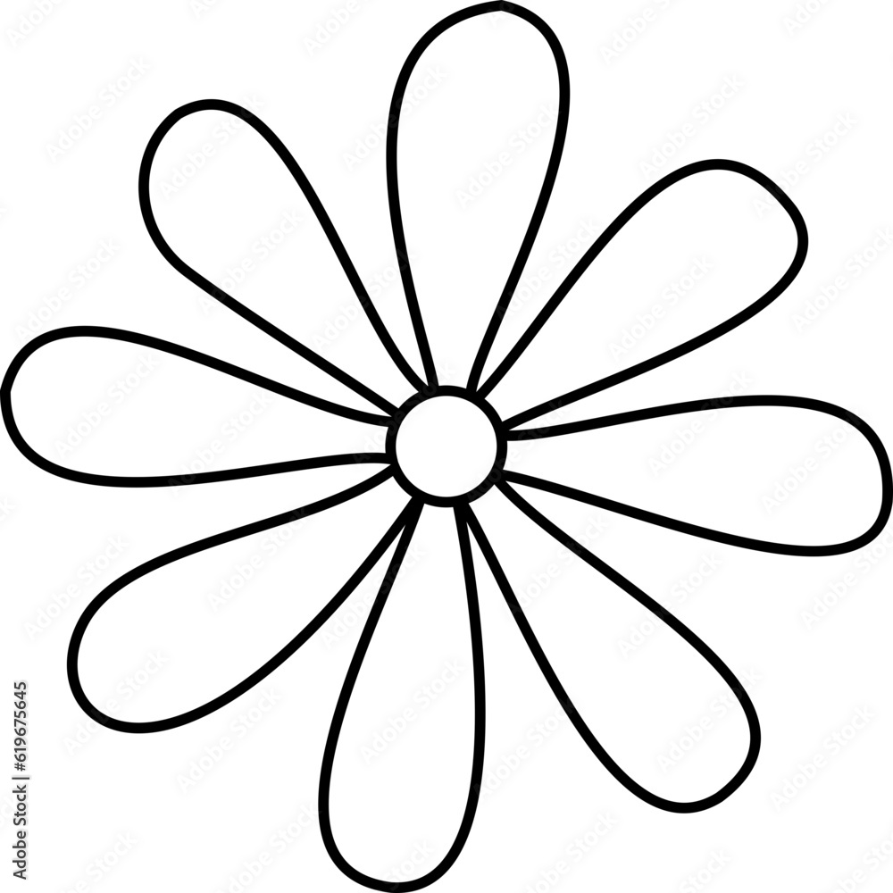 Flower Outline. Flower Outline Illustration. Flower Icon. Flower Symbol. Flower Outline Isolated on White Background. Vector illustration. Elements for design. Flower Outline. Flower Outline Illustration. Flower Icon. Flower Symbol. Flower Outline Isolated on White Background. Vector illustration. Elements for design.
