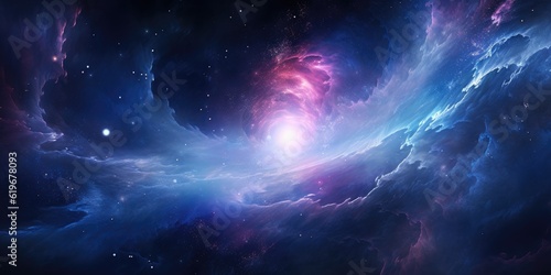 Obraz na płótnie Abstract space vortex black hole. Alien lights and swirling speed of light. Glowing orbs infinity symbol astral projection planet. w salonie