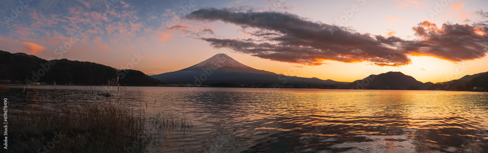 Fujiyama view landscape panorama background