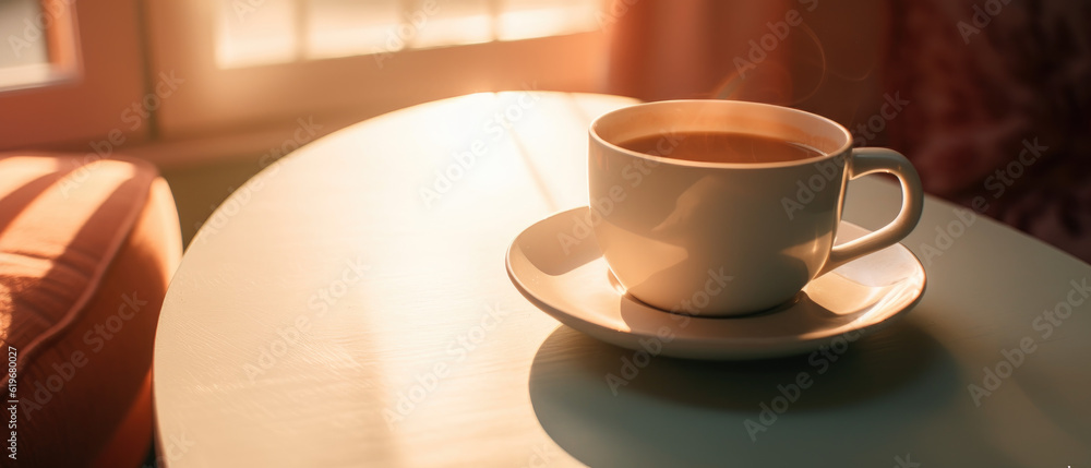 cup of coffee on a table cup of coffee on a table