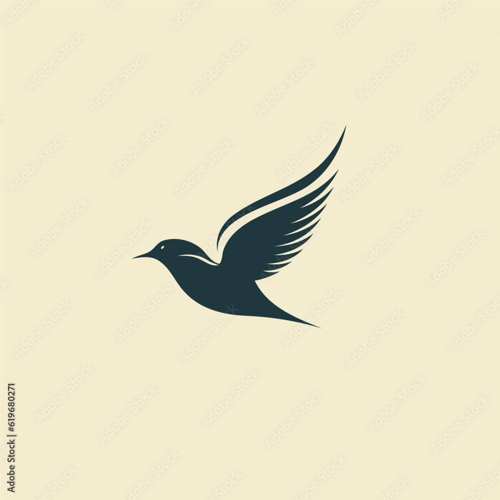 Obraz premium Bird logo design vector illustration