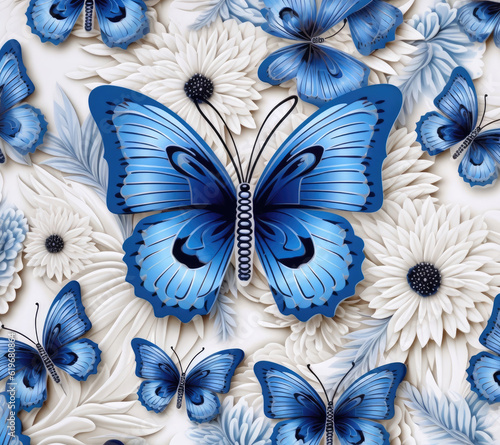 3d butterfly seamles