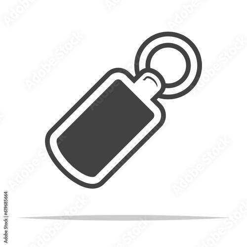 Keychain icon transparent vector isolated