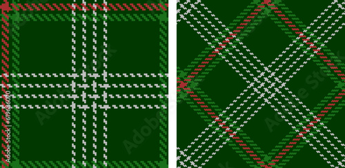 Obraz na płótnie Check plaid set seamless pattern. w salonie