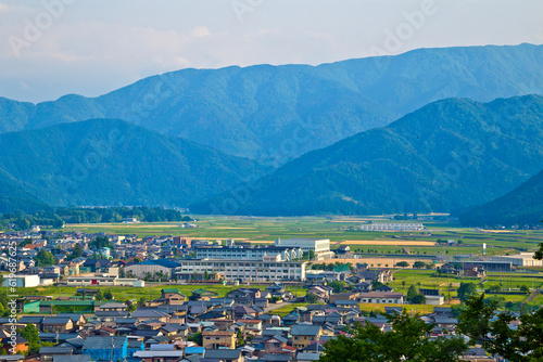 Cityscapes of Echizen ono town, Fukui prefecture, Chubu, Japan.