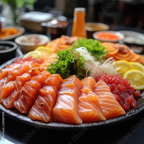 Sashimi. Japanese cuisine.