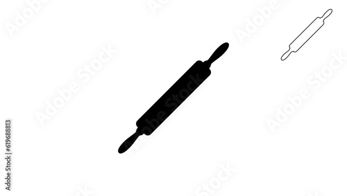 Rolling pin silhouette