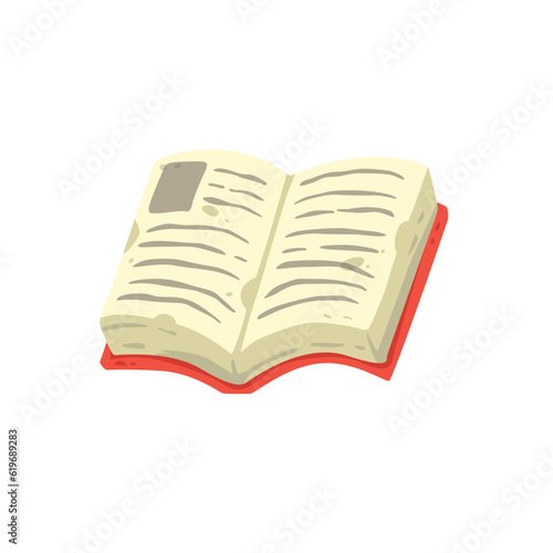 School book cartoon vector illustration