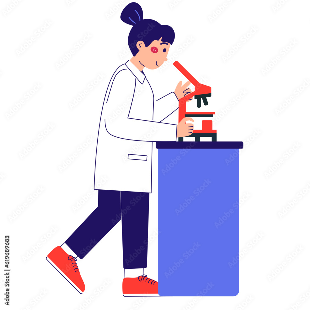 Researcher Illustration Researcher Illustration