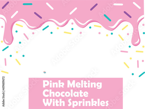 Pink Melting Chocolate with Sprinkles