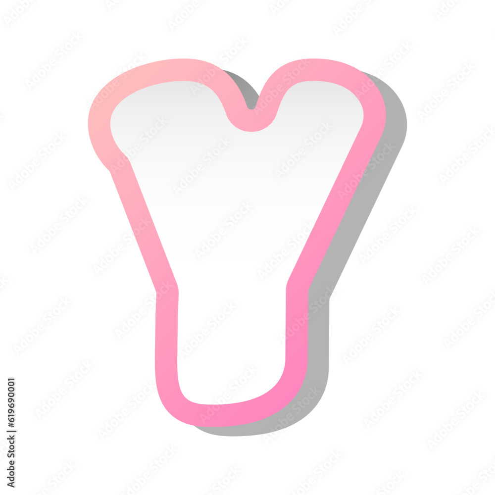 Letter Y isolated on white background. Vector illustration Letter Y isolated on white background. Vector illustration