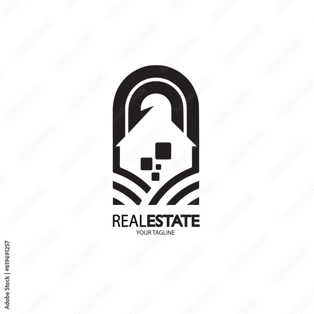 design logo property real estate vector illustration design logo property real estate vector illustration
